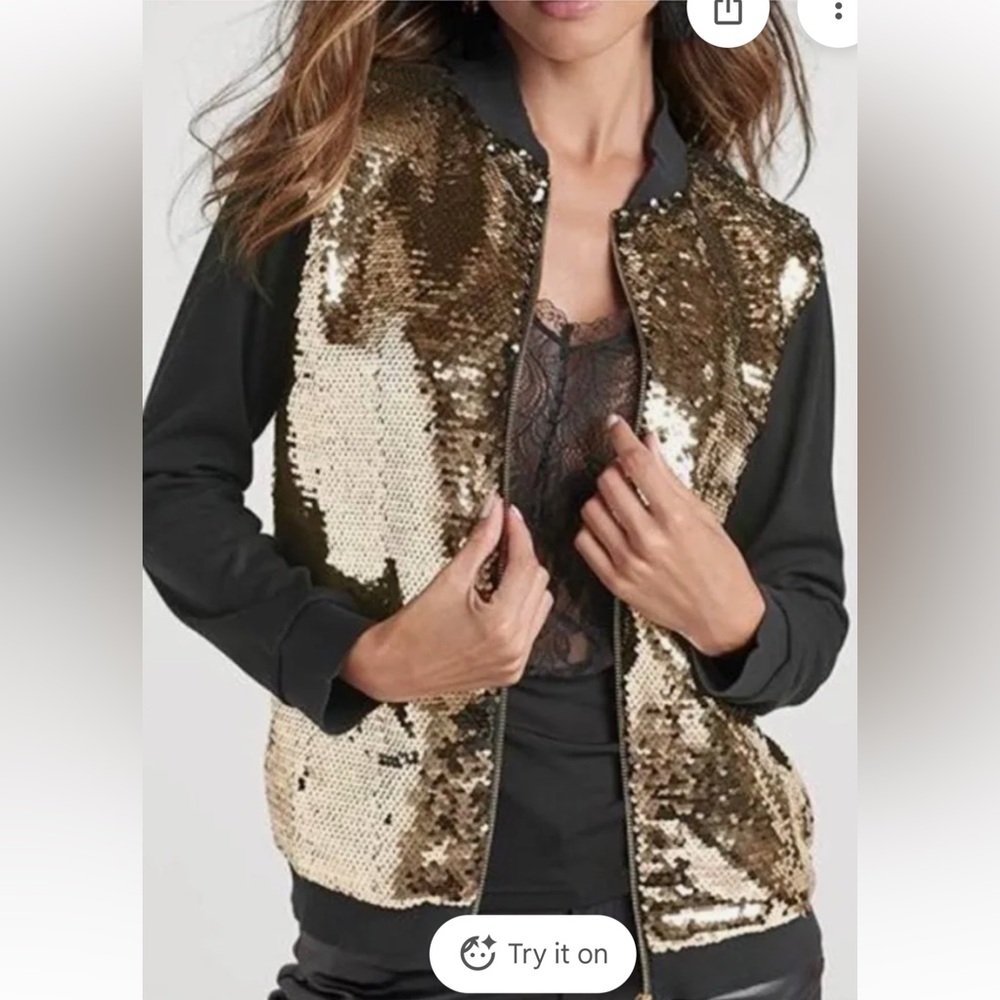 VENUS Gold sequin/black jacket